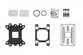 EK Water Blocks EK-Quantum Velocity D-RGB AMD AM4 procesoriaus vandens blokas - sidabrinis/juodas/permatomas