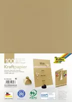 Folia Kraft Popierius Rudas 120 g/m² 100 lapų A4