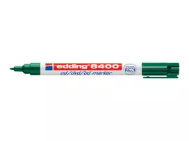 EDDING 8400 CD/DVD/BD Permanent Marker - Black - 0.5-1 mm Bullet Tip