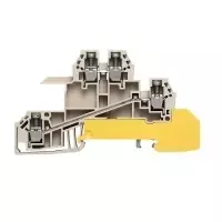Weidmüller praėjimo gnybtų blokas, varžtinis sujungimas, 2,5 mm², 800 V, 24 A, smėlio spalvos, 50 vnt.