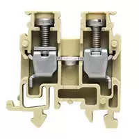 Weidmüller Praeinantis gnybtų blokas, varžtinis sujungimas, 2,5 mm², 800 V, 24 A, tamsiai smėlio spalvos, DIN bėgelis TS 35