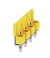 Weidmüller WQV 16N/4 Šuolis, 4 Polių, 16 mm², Geltona, 50 Vnt.