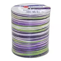 C.E. PATTBERG Rafijos dovanų kaspinas matinis violetinis/žalias/baltas 3.0 mm x 50.0 m