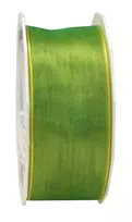 C.E. PATTBERG Four Seasons Satin Matte dovanų kaspinas Lime 40 mm x 25 m
