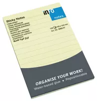 inFO Self-Stick Notes 5669-01-L Yellow 1 Pad