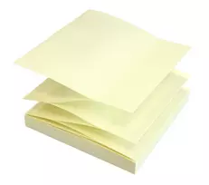 inFO Z-Fold Sticky Notes Yellow 1 Pad