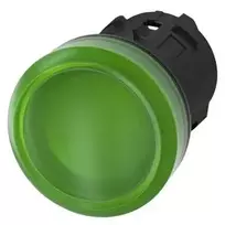 Siemens SIRIUS ACT 3SU1001-6AA40-0AA0 Žalias LED indikatorius 22mm apvalus 24V AC/DC su varžtų gnybtais