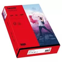 Papyrus Tecno Colors A4 kopijavimo popierius, intensyvios raudonos spalvos, 160 g/m², 250 lapų