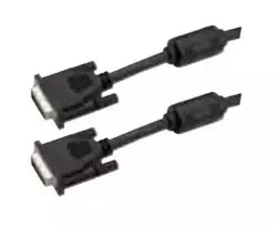 Bachmann DVI-D Single Link kabelis - DVI-D (18+1 kaištis) Vyriškas į DVI-D (18+1 kaištis) Vyriškas - 5 m - Juoda