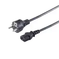 S CONN Maximum Connectivity Maitinimo laidas Schuko tiesus CEE 7/7 į C13 juodas VDE 1,8 m