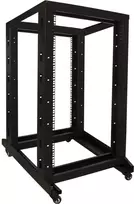 DSIT 22U 19 inch laisvai pastatoma serverių spinta su ratukais, 600x800x1200 mm, nesurinkta, juoda