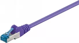 DSIT CAT 6a tinklo laidas LSOH - S/FTP - 0,25 m - violetinis (DC-6A8-002)