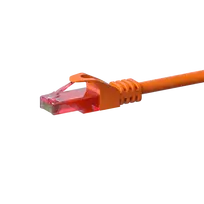 DSIT CAT6 U/UTP tinklo jungiamasis laidas, 0,50 m, oranžinis, 100% varis, RJ45 (DC-66-005)