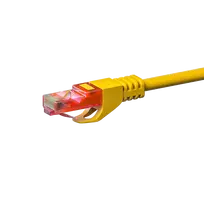 DSIT CAT6 U/UTP tinklo laidas, 2 m, geltonas, 100% varis, RJ45, 250 MHz, Gigabit Ethernet (DC-67-020)