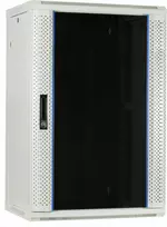 DSIT DS6418W 18U sieninis serverio kabinetas su stiklo durimis, 600x450x900 mm, baltas