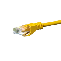DSIT CAT5e tinklo jungiamasis laidas U/UTP 0,25 m geltonas, 100% varis (DC-57-002)