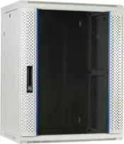 DSIT 15U sieninis serverių kabinetas su stiklo durimis, baltas, 600x450x770 mm (DS6415W)
