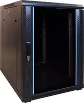 DSIT DS6815 15U 600x800 mm sieninis serverių kabinetas su stiklo durimis, šviesiai pilkas