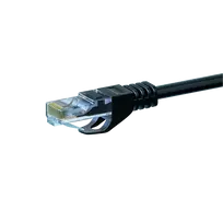 DSIT CAT 6 U/UTP tinklo kabelis, 0,25 m, juodas, CCA, RJ45