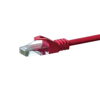 DSIT CAT 6 tinklo laidas U/UTP - 0,25 m - raudonas - CCA (DC-C65-002)