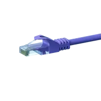 DSIT CAT 6 U/UTP tinklo kabelis, 0,5 m, violetinis, CCA, RJ45 kištukas į RJ45 kištuką, Gigabit Ethernet