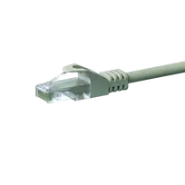 DSIT CAT5e U/UTP tinklo jungiamasis kabelis, 1 m, pilkas, 100% varis, RJ45, Gigabit Ethernet