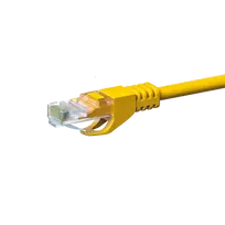 DSIT CAT 5e U/UTP tinklo jungiamasis laidas, RJ45 kištukas-kištukas, 2 m, geltonas, CCA, 100 MHz