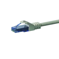 DSIT CAT6a tinklo laidas 100% varis U/UTP 0,15 m pilkas