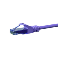 DSIT CAT6a tinklo kabelis 100% varis - U/UTP - 0,15 m - violetinis (DC-U6A8-001)