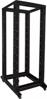 DSIT 32U 19 colių laisvai pastatoma serverio spinta su ratukais, 600x800x1600 mm, juoda, nesurinkta