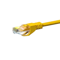 DSIT CAT 6 U/UTP tinklo jungiamasis laidas, 2 m, geltonas, CCA, RJ45, Gigabit Ethernet