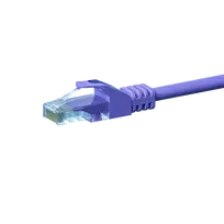 DSIT CAT 5e U/UTP tinklo trumpiklis, 0,25 m, violetinis, CCA, RJ45, 1Gbps