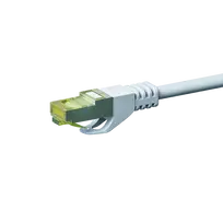 DSIT Cat.7 S/FTP (PiMF) RJ45 trumpasis laidų jungiklis, baltas, 0,25 m (DC-72-002)