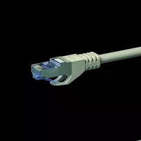 DSIT CAT 6a S/FTP LSOH tinklo jungiamasis laidas, 0,5 m, pilkas (DC-6A1-005)