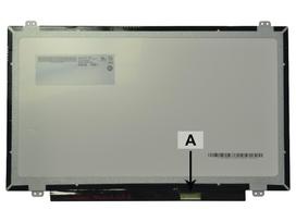 2-POWER 14,0 colio HD blizgus nešiojamojo kompiuterio ekranas su šoniniais laikikliais - 1366x768 WXGA LED (2P-N140BGE-E43)
