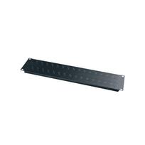 Vaddio Middle Atlantic universalus 2U skydelis jungtims - juoda milteliniu dažų danga - 48,3 cm (19 inch)