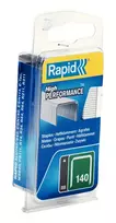 Rapid plokščios vielos segtukai Type 140, 12 mm kojelės ilgis, cinkuotas plienas, maža pakuotė, kartoninė dėžutė su Euro-hole 40109516