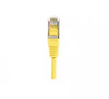 EXERTIS CONNECT Cat.5e F/UTP komutacinis kabelis, geltonas, 0,5 m, plonas apsauginis lankstas 847161
