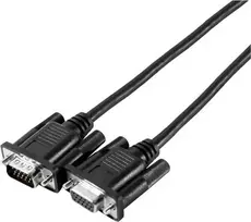 EXERTIS CONNECT SVGA monitoriaus kabelis Eco, 15-pin HD D-Sub vyriškas į moterišką, 3,0 m, juodas (117810)