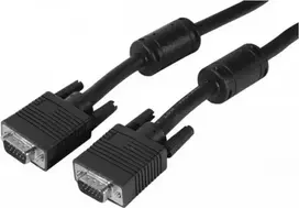 EXERTIS CONNECT SVGA monitoriaus kabelis, 15-pin HD D-Sub, vyriškas-vyriškas, 10 m, juodas 119730