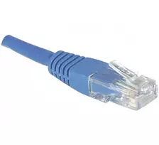 EXERTIS CONNECT CAT.6 U/UTP komutacinis kabelis, 1,5 m, mėlynas, RJ45, su fiksatoriaus apsauga 246740