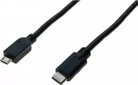 Exertis Connect USB-C į Micro-USB Type B laidas, USB 2.0, 1 m, juodas 532481
