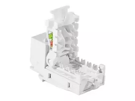 TECLINE RJ45 Keystone lizdas, Cat.6 UTP, be įrankių, baltas 272883