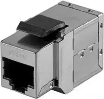 EXERTIS CONNECT Cat.6 Keystone Coupler RJ45 female to RJ45 female, baltas (272240)