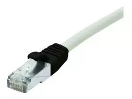 EXERTIS CONNECT Cat6 S/FTP LSZH komutacinis kabelis RJ45 - RJ45, 1m, pilkas, Snagless 851310