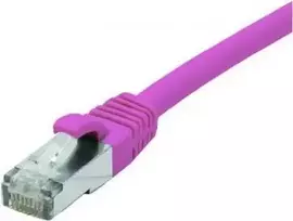 EXERTIS CONNECT Cat 6 F/UTP komutacinis kabelis, PoE, be halogenų, rožinis, 10 m 854437