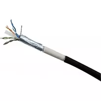 Exertis Connect Cat6 lauko komutacinis kabelis RJ45 į RJ45, F/UTP, 20m, juodas 845046