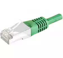 Exertis Connect 858350 Cat.6A S/FTP (PiMF) Class EA komutacinis kabelis, 5 m, žalias, su plonu apsauginiu įlinkio ribotuvu