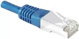 EXERTIS CONNECT Cat.6A S/FTP komutacinis kabelis, mėlynas, 0,5 m 858315