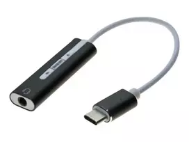 Exertis Connect USB-C į 3,5 mm garso adapteris - 24 kontaktų USB-C kištukas į stereo mini-phone lizdą (921555)